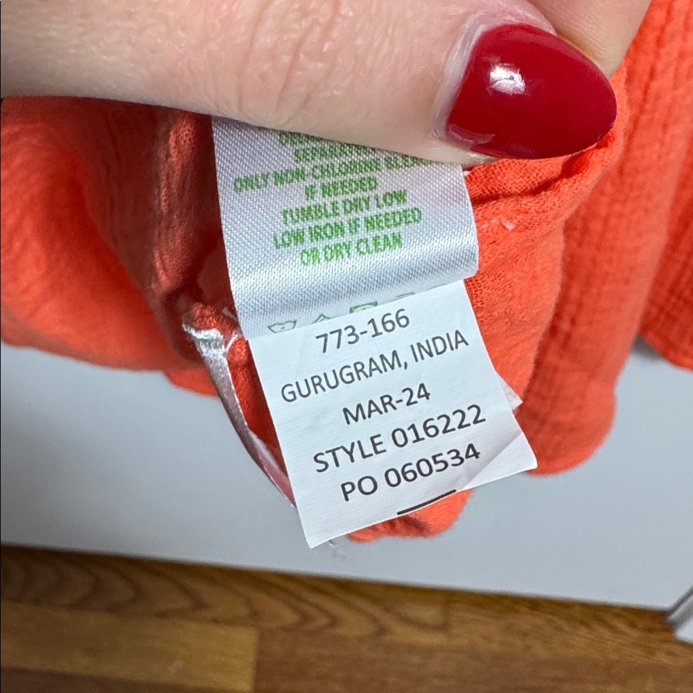 NWT Lilly Pulitzer Zemini Maxi Dress Cover-Up Orange Size Small - Picture 9 of 11
